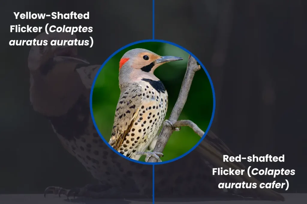 Yellow and Red Shafted Flicker